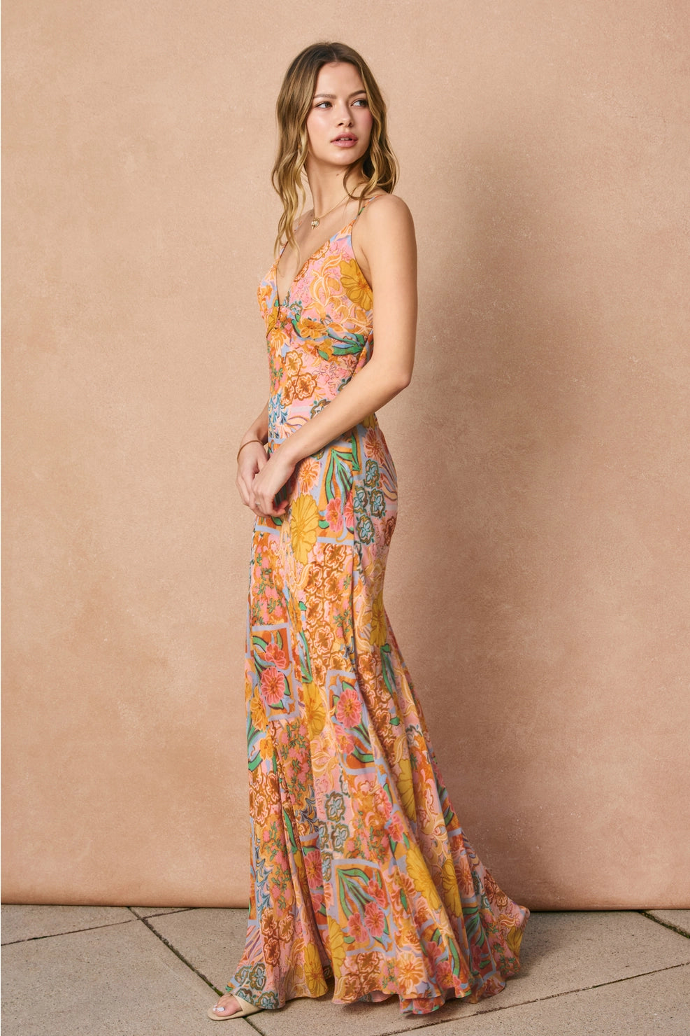 Sevenfold Frilly Hem Maxi Dress