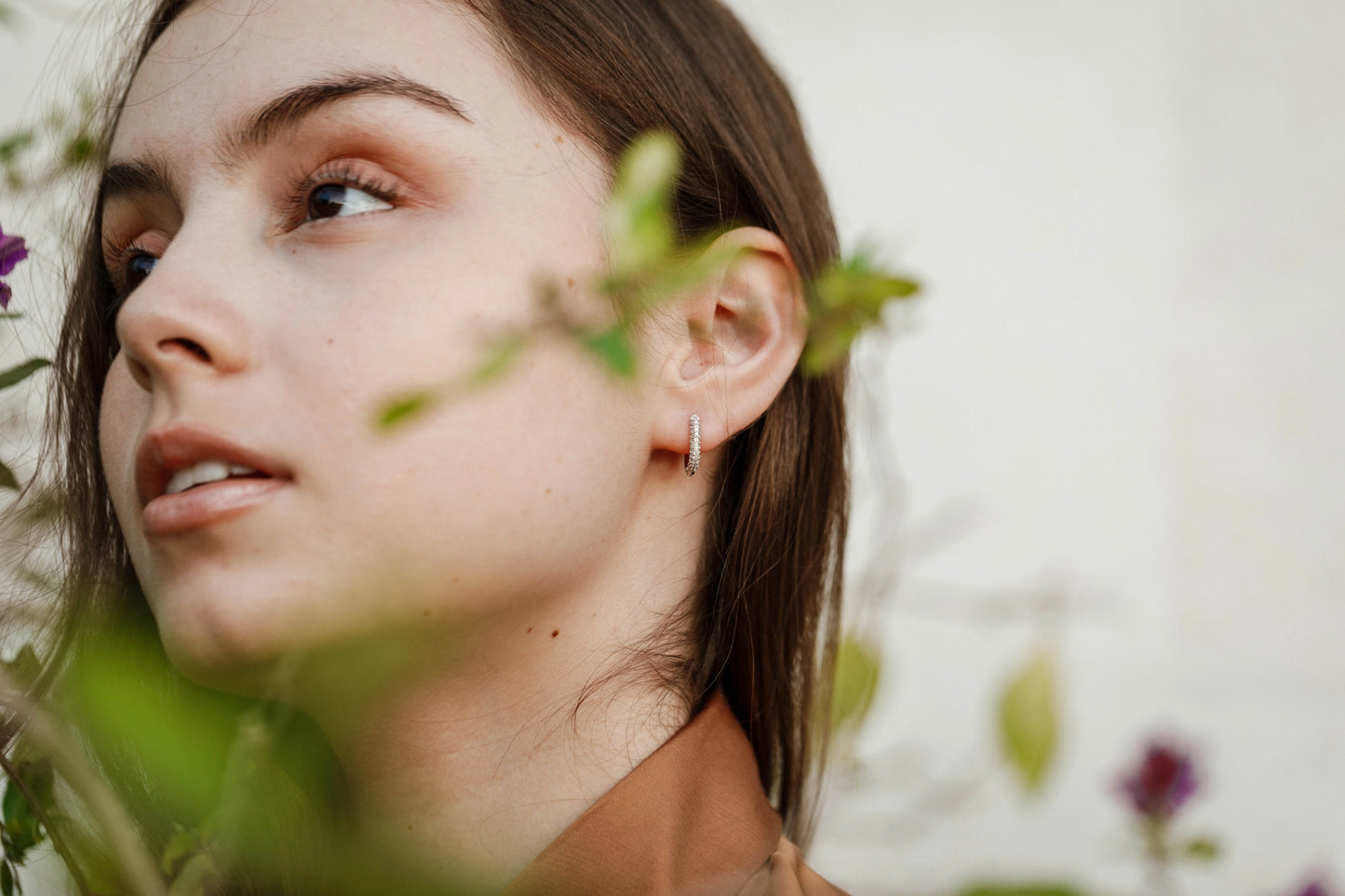 Silver Hoop Earring