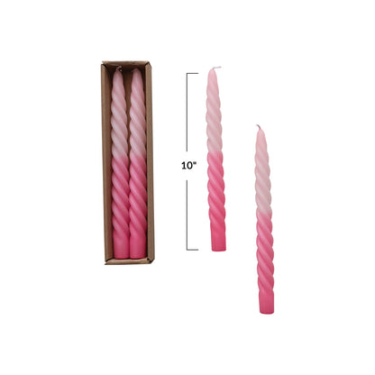 Twisted Taper Candle Set