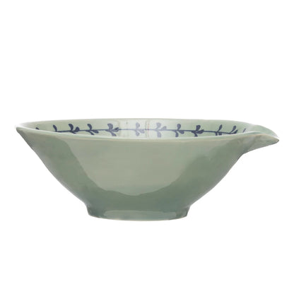 Stoneware Bowl with Spout