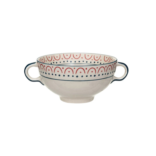 Stoneware Bowl with Handles