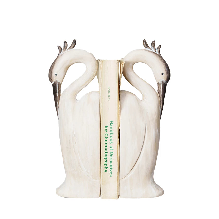 Heron Shaped Bookends