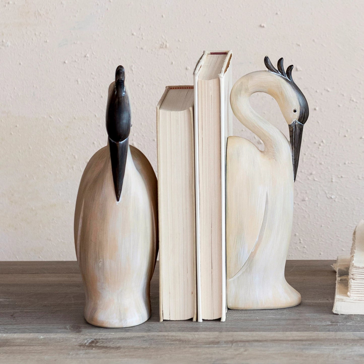 Heron Shaped Bookends