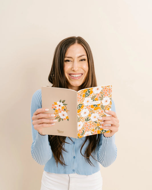 Sweet Meadow Orange Notebook