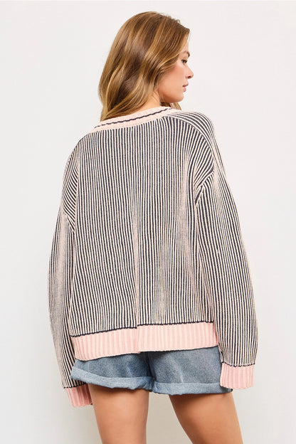 Ribbed Knit Cardigan