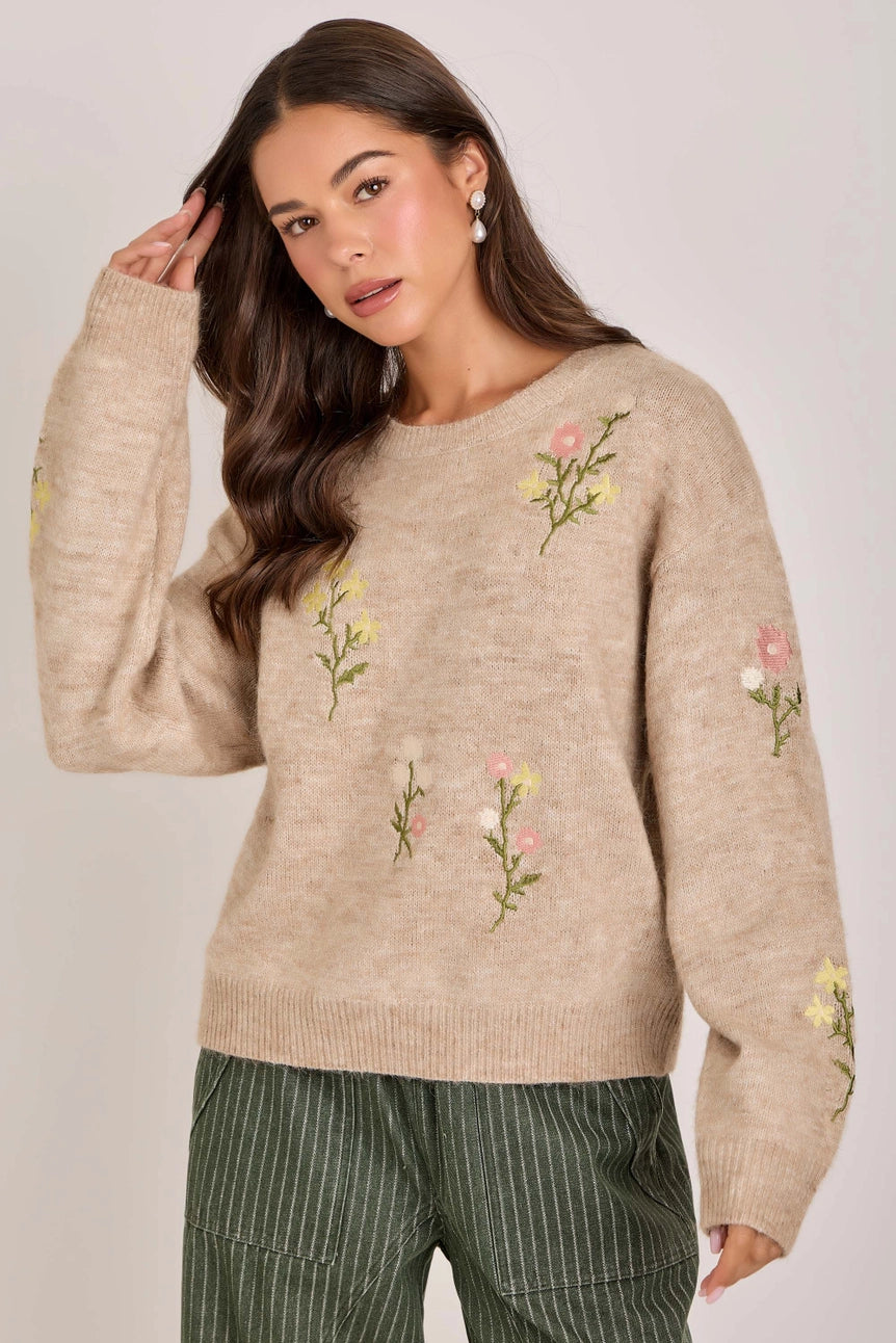 Floral Sweater