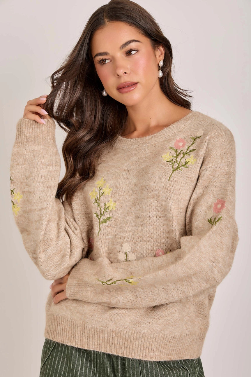Floral Sweater