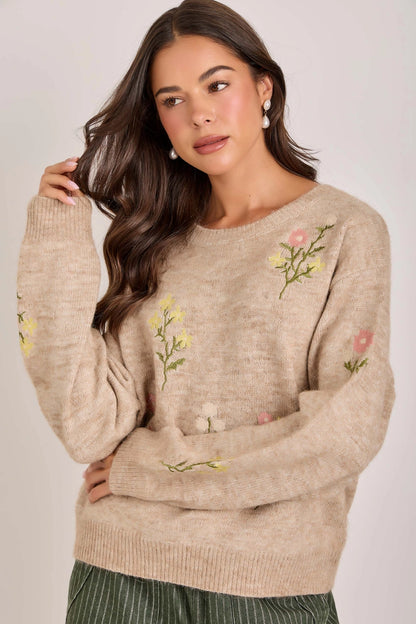 Floral Sweater