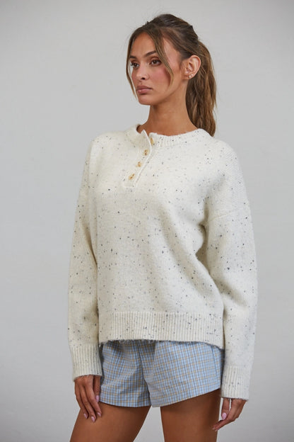 Honey Henley Sweater