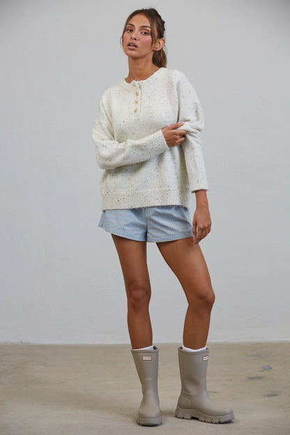 Honey Henley Sweater