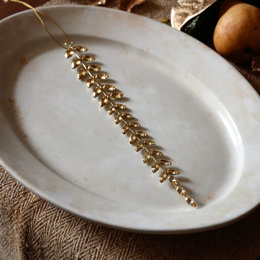 Jeweled Golden Wisteria Ornament