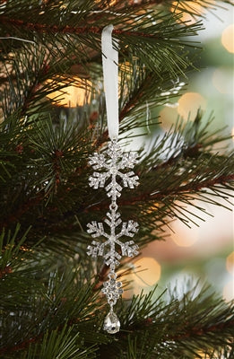 Jewel Tiered Snowflake Ornament