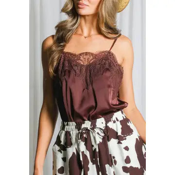 Lace Satin Cami