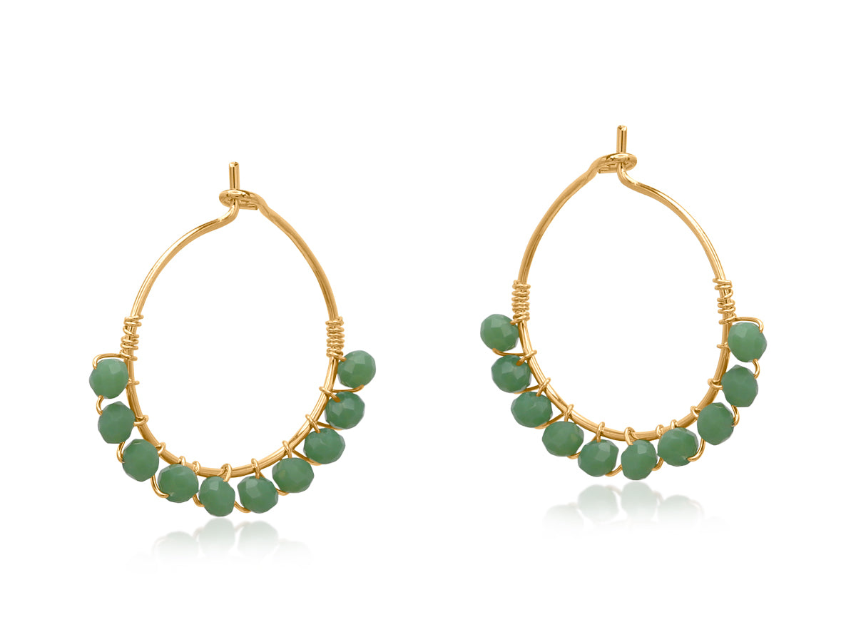 Seraphina Petite Brass Earrings