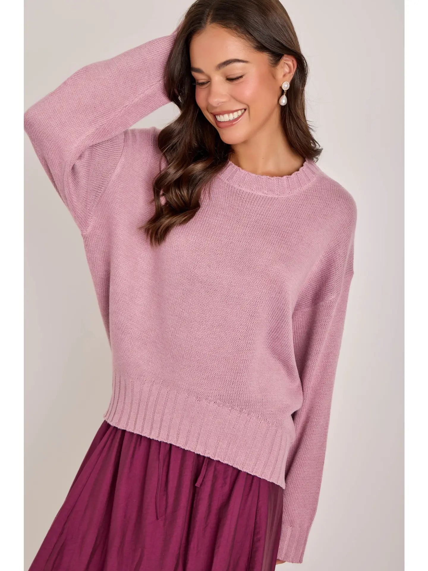 Mauve Lightweight Sweater