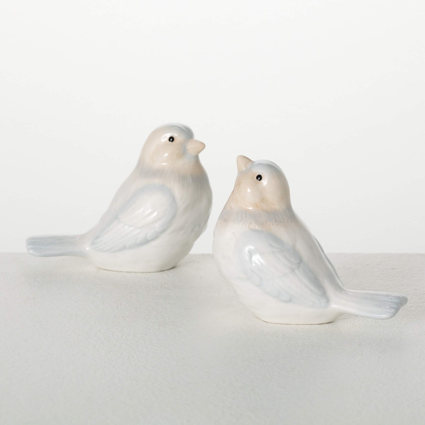 Blue & Gray Ceramic Birds