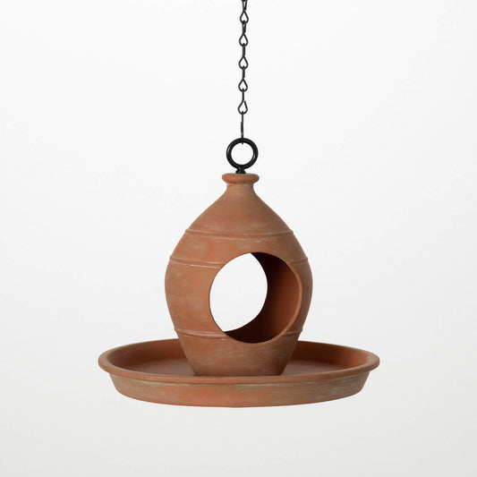 Retro Terracotta Birdfeeder