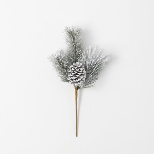 Flocked Pine Pick