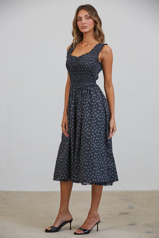 Madeline Retro Midi Dress