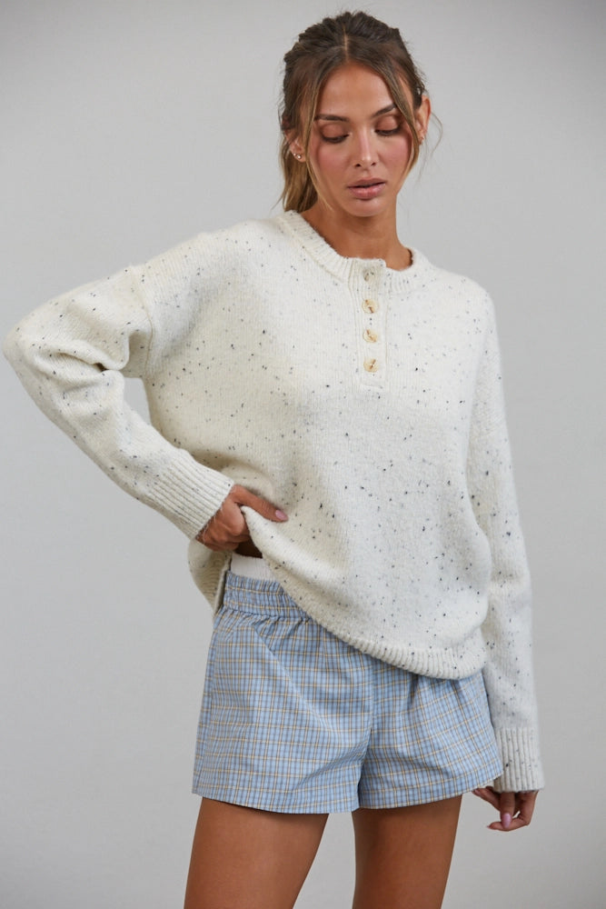 Honey Henley Sweater
