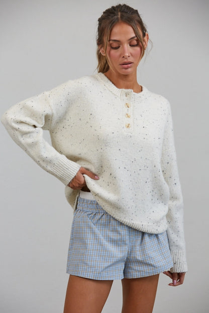 Honey Henley Sweater