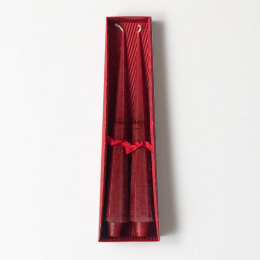 Crimson Red Boxed Taper Set