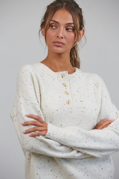 Honey Henley Sweater