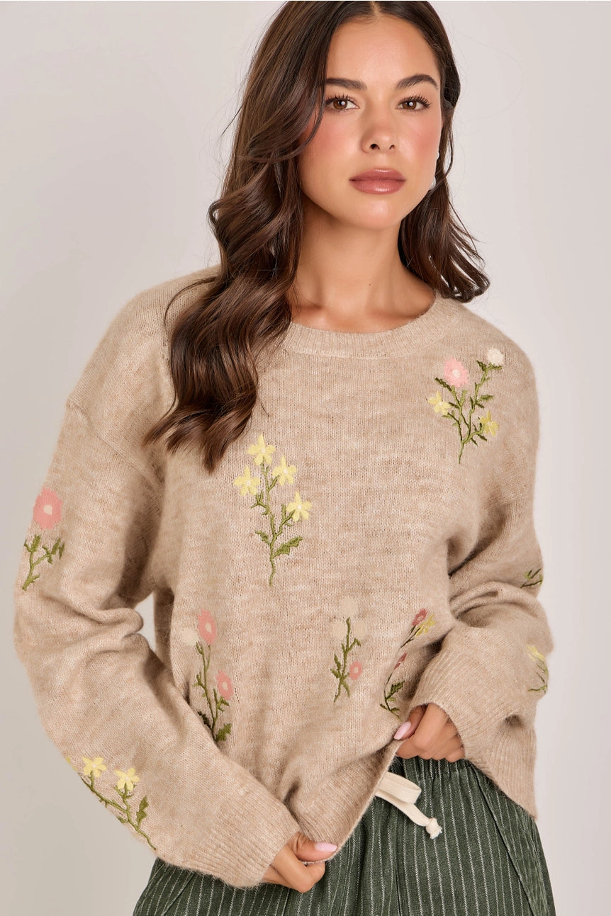 Floral Sweater