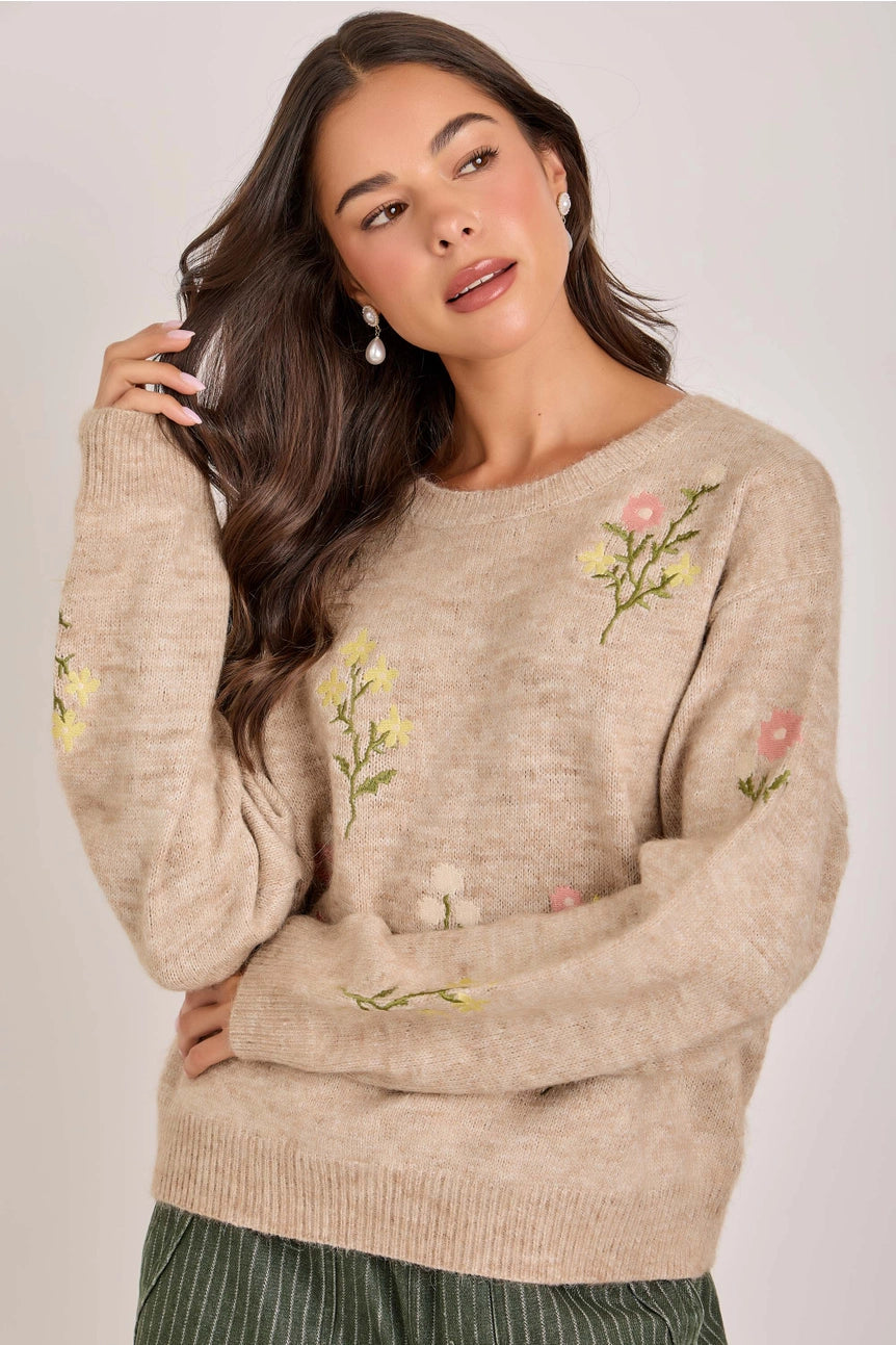 Floral Sweater