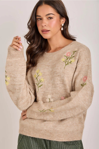 Floral Sweater