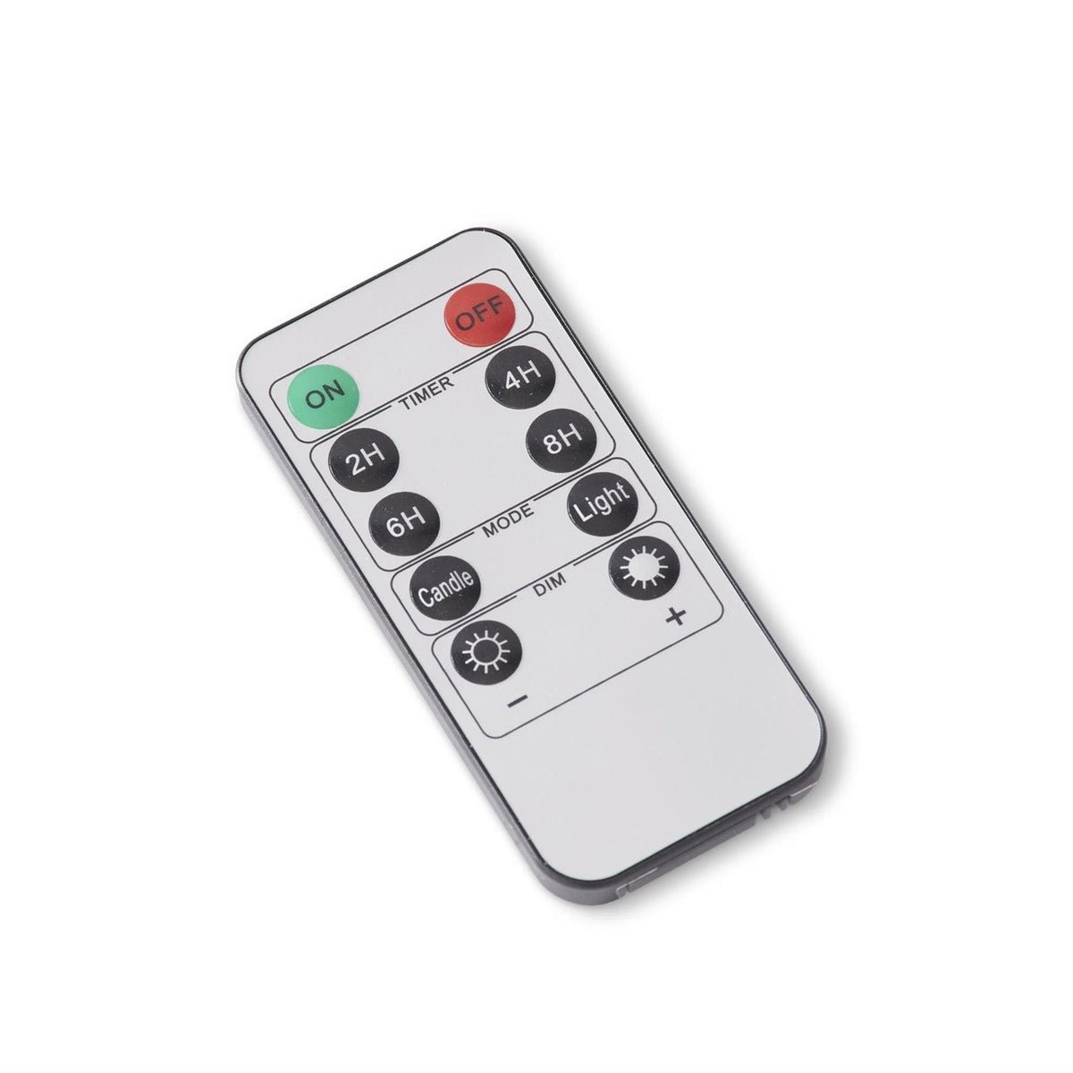 LED taper pendant remote control with ON/OFF and timer buttons