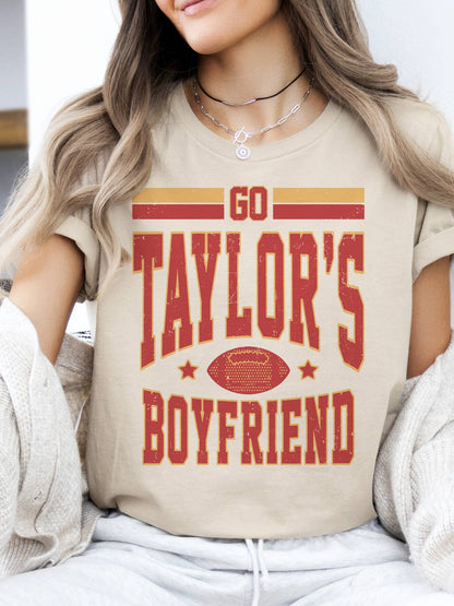 Go Taylor's Boyfriend- KC Chiefs T-shirt