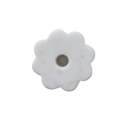Marble Scalloped Taper Holder