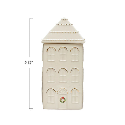 Stoneware House Cookie Jar