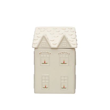 Stoneware Holiday Cookie Jar