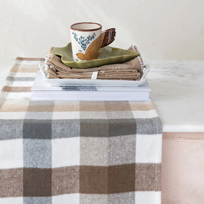Brushed Cotton Flannel Table Runner