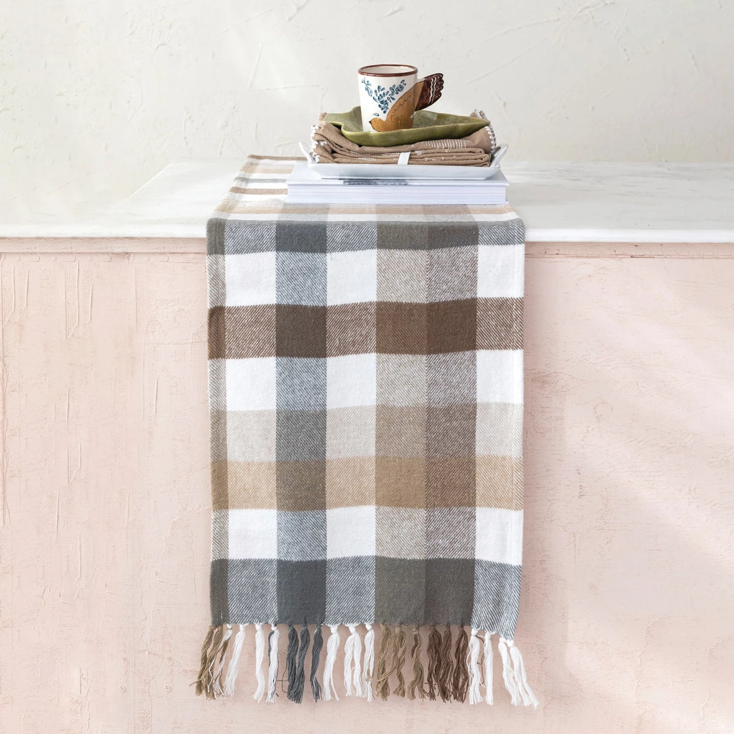 Brushed Cotton Flannel Table Runner