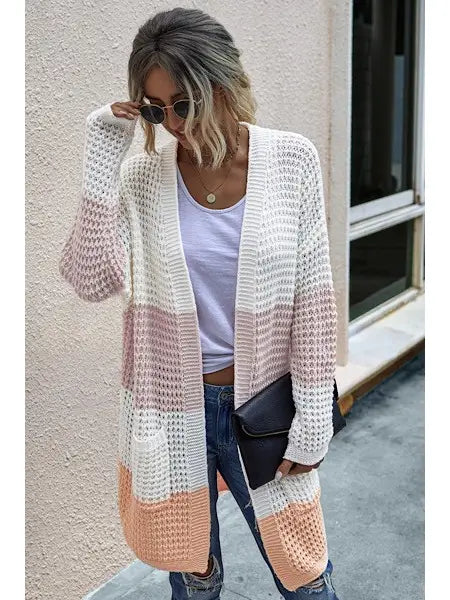 Color Block Cardigan